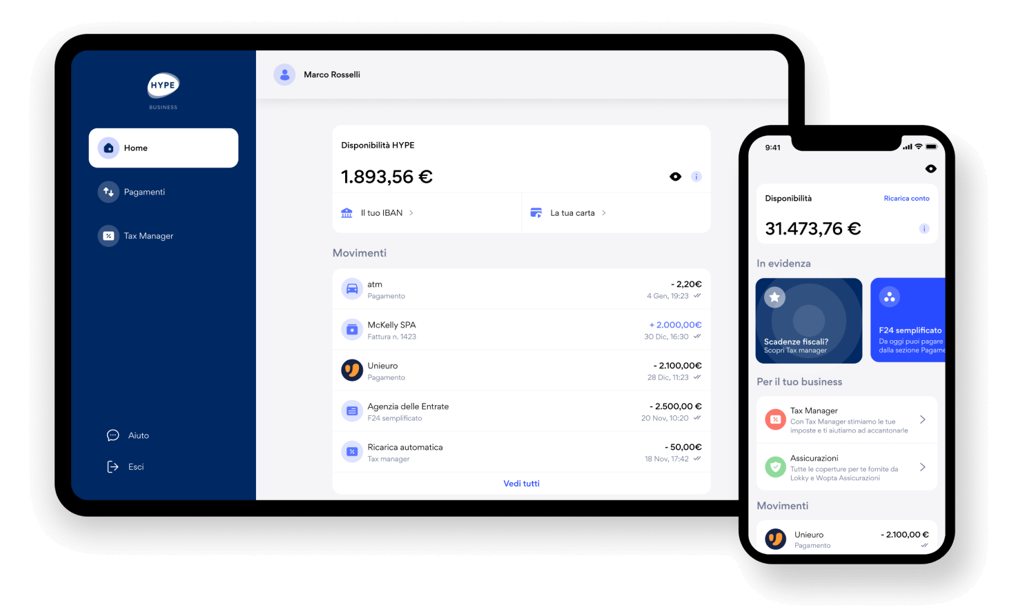 Immagine che descrive Gestisci il tuo conto ovunque tu sia